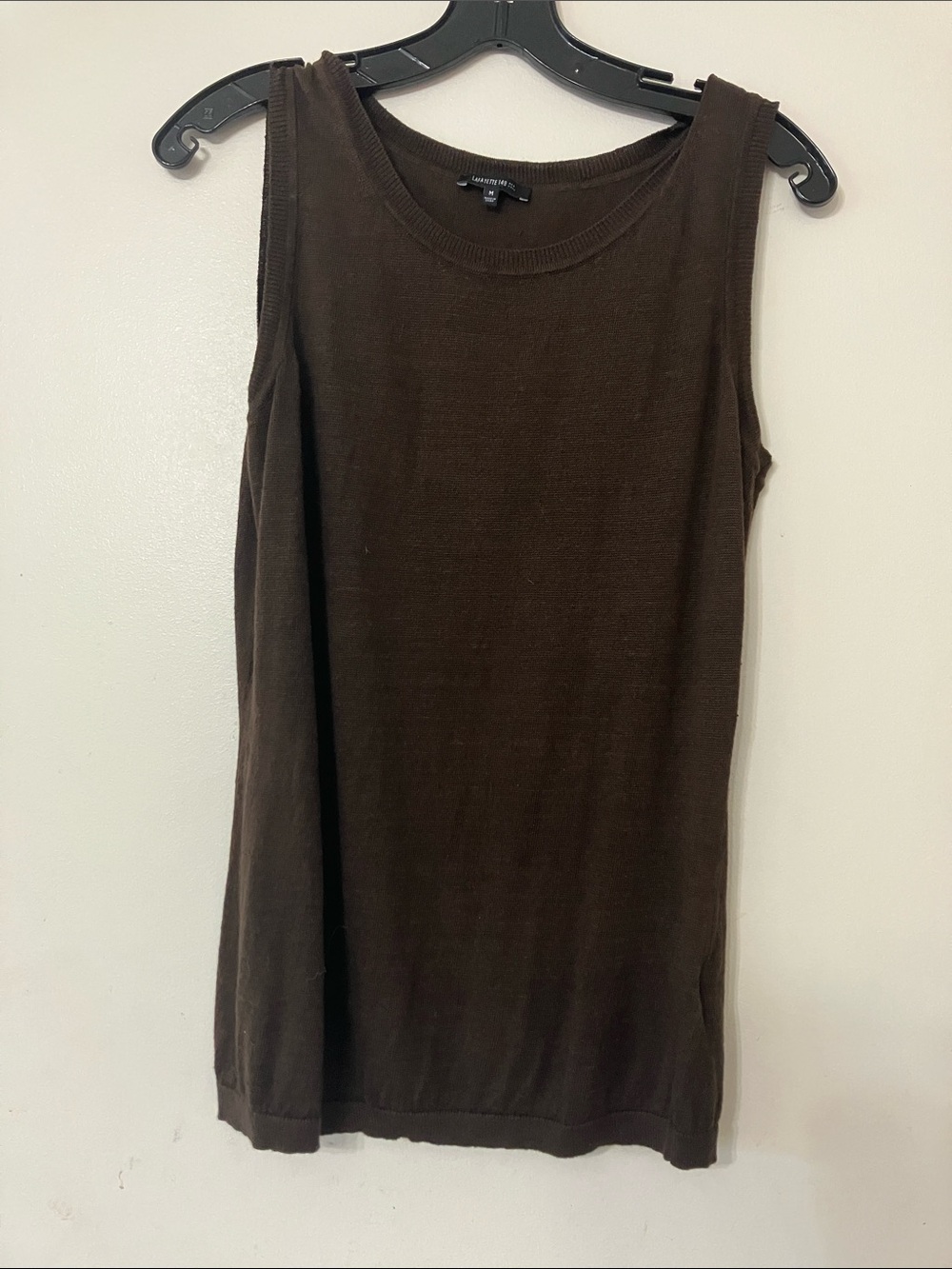 Lafayette 148 New York Brown Sleeveless linen Tank